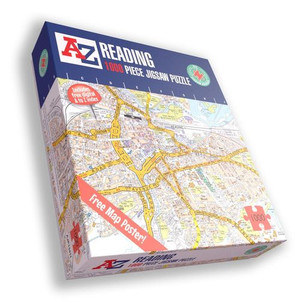 A to Z Map of Reading 1000 Piece Jigsaw Puzzle