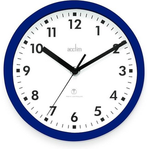 Acctim Nardo 20cm Radio Controlled Blue Wall Clock 74669