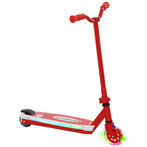 AIYAPLAY Electric Scooter for Kids 4-7, with Auxiliary Rear Wheels - Red