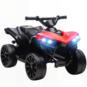 AIYAPLAY 6V Kids ATV, Battery Powered Ride on Car - Red