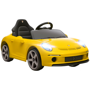 AIYAPLAY Electric Car for Kids 12V Licensed RUF GT for 3-5 Years - Yellow