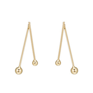 Ladies Pendulum Earrings in Gold Plated Ladies Pendulum Earrings in Gold Plated
