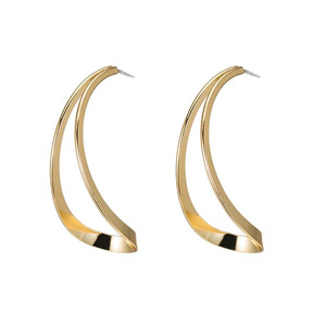 Ladies Swivel Drop Earring in Gold Plated Ladies Swivel Drop Earring in Gold Plated