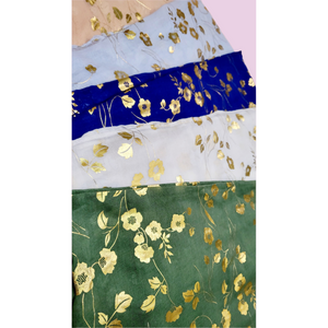 Dainty Flower Shimmer Scarf Pack of 12