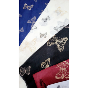 Glitter Butterfly Shimmer Scarf Pack of 12