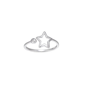 Ladies Adjustable Star Sterling Silver Ring Ladies Adjustable Star Sterling Silver Ring