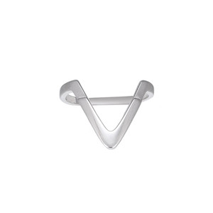Ladies V Shaped Sterling Silver Ring Ladies V Shaped Sterling Silver Ring