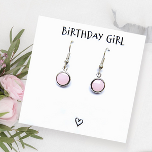 Birthstone Earrings & Birthday Girl Card | Birthday Gift For Her | Birthstone Birthday Gift | Birthday Gift for Friend | Birthday Gift UK - NOVEMBER