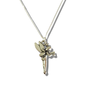 Girls Magical Fairy Silver Necklace | Girls Birthday Gift - 18"