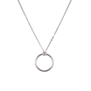Ladies Circle Sterling Silver Necklace Ladies Circle Sterling Silver Necklace
