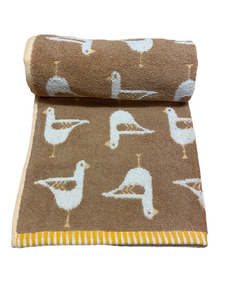 Seagull Turkish Cotton jacquard towel - Bath Towel / Beige