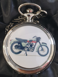 Boxx Picture Pocket watch Green Motorbike P5061.11