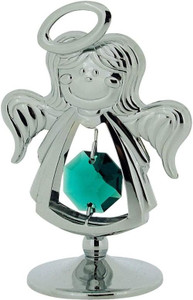 Crystocraft Small Freestanding made with Swarovski Crystals Halo Sweet Darling Angel