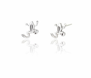 Ladies Sterling Silver Froggy Stud Earrings Ladies Sterling Silver Froggy Stud Earrings