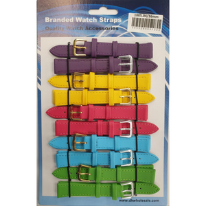 Leather Pastels Watch Straps Pk10 size 6 1005.04