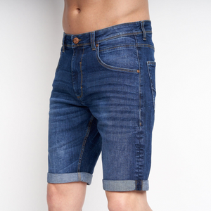 Mustone Denim Shorts Dark Stone Wash - W30