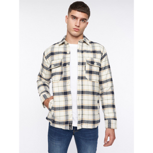 Francore Overshirt Off White Check - L