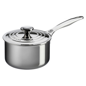 Le Creuset 18cm Stainless Steel Saucepan Le Creuset 18cm Stainless Steel Saucepan
