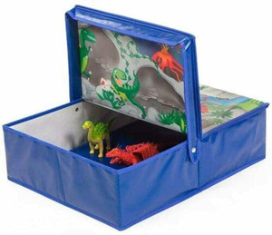 Fun2Give Pop-It-Up Dinosaur Storage Box - 19.7" x 19.7" - Play & Store Animals - Zoo Graphics - Easy Assemble - Foldable