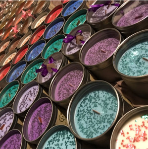 Soy Wax container candle - High Quality, Beautiful & Aromatherapy - Wide Range of Scents - Long Burning Time! - Chocolate Orange scent