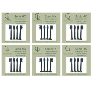 Recyclable Sonic HX Replacement Toothbrush Heads - 6 Packs
