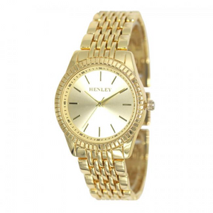 Henley Ladies Dress Bracelet Watch Gold/Gold H07328.22
