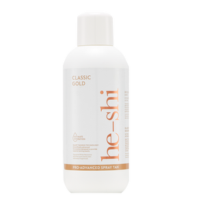 High Performance He-Shi Gold Spraytan - 1L (8%) - Medium - No Smell Self Tan