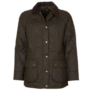 Olive Green Ladies Barbour Wardley Wax Jacket Olive Green Ladies Barbour Wardley Wax Jacket