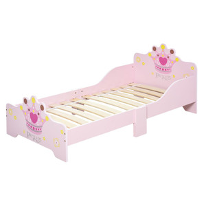 Premium Kids Wooden Princess Crown Bed with Safety Side Rails  Best Quality & Design