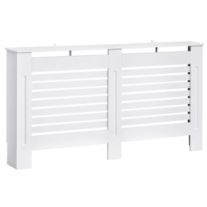 Premium MDF Radiator Cover - 152 cm - White Finish - Protect & Style Your Room - Free Shipping