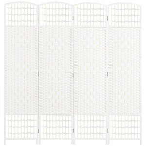 Premium HOMCOM Folding Room Divider - Stylish 4 Panel Privacy Screen, 170cm, White