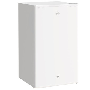 HOMCOM 91L Freestanding Under Counter Fridge with Lock - White