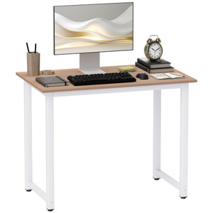 HOMCOM Computer Desk Dining Table Writing Table with Metal Frame - 100W x 60D x 76Hcm