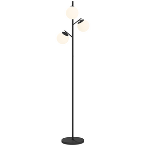 HOMCOM Modern Tree Floor Lamp, for Living Room Bedroom - black