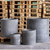 Aurella | Onyx Dusk  70cm Extra Large Concrete Cylinder Planter  199L Round Plant Pot