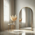 Akiko- Full Length Gold Metal Arched Mirror - 180cm x 90cm