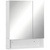 kleankin Wall Mount Medicine Cabinet with Mirror and Adjustable Shelf, White