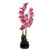 High-Quality 70cm Artificial Orchid Light Pink in Black Ceramic Planter