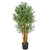 125cm Leaf Design UK Realistic Artificial Olive Tree in Black Plastic Pot