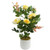 50cm Artificial Yellow Rose Plant