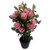 60cm  Rose Bush Premium Pink Silk Flowers and Leaves
