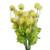 Pack of 6 x 50cm Dahlia Pompom Yellow Artificial Stem