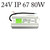 DC24V IP67 80W Waterproof LED Driver Power Supply Transformer