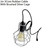 2m Pendant Lamp holder with Nest Cage - Brushed silver