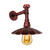 Vintage Industrial Retro Wall Shade Water Lighting E27 60W Kitchen Restaurant - without bulb / Rustic Red