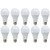 E27 12W Energy Saving Warm White LED Light Bulbs A60 E27 Screw-in non dimmable bulbs - Pack 10