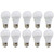 E27 9W Energy Saving Warm White LED Light Bulbs A60 E27 Screw-in non dimmable bulbs - Pack 10