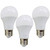 E27 9W Energy Saving Warm White LED Light Bulbs A60 E27 Screw-in non dimmable bulbs - Pack 3