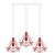 Vintage Industrial E27 Ceiling Pendant Lamp - Red Metal Shade - Loft Style Hanging Light