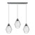 Easy Fit Chrome Retro Vintage Ceiling Lamp - Loft Style, 3 Head, E27 Base